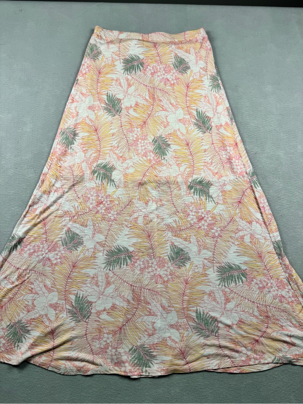 Tommy Bahama Womens Tropical Resort Maxi Skirt Size XS Floral Palm Botanical